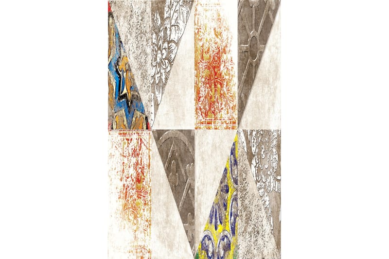 Tolunay Matta 100x150 cm - Flerfärgad - Textil & mattor - Mattor - Modern matta - Friezematta