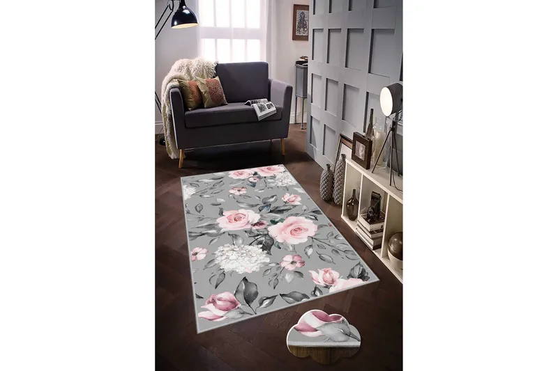 Tolunay Matta 100x150 cm - Flerfärgad - Textil & mattor - Mattor - Modern matta - Friezematta