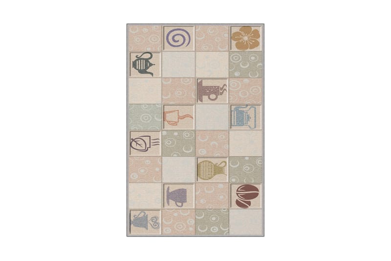 Tolunay Matta 100x200 cm - Flerfärgad - Textil & mattor - Mattor - Modern matta - Friezematta