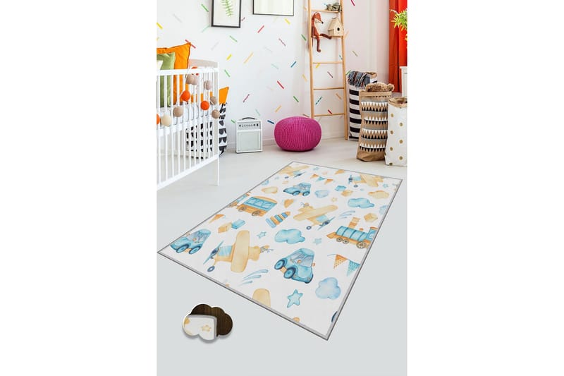 Tolunay Matta 100x200 cm - Flerfärgad - Textil & mattor - Mattor - Modern matta - Friezematta