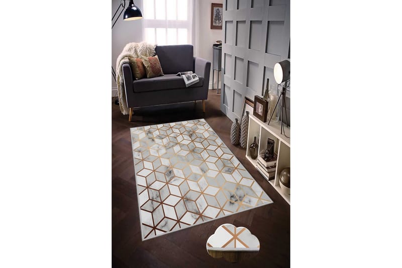 Tolunay Matta 100x200 cm - Flerfärgad - Textil & mattor - Mattor - Modern matta - Friezematta