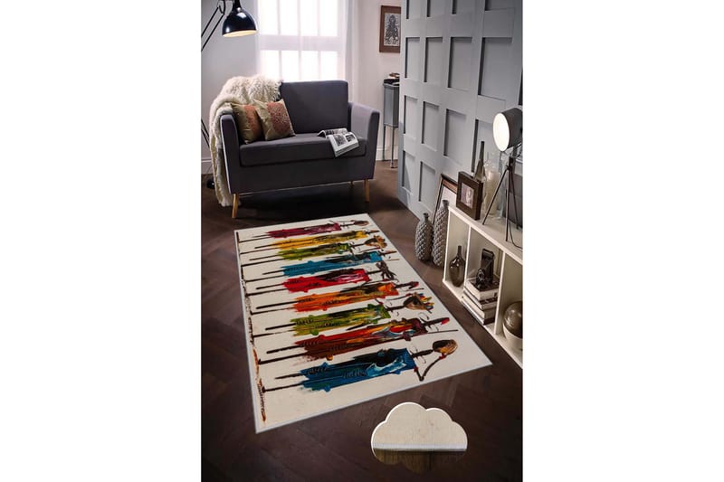 Tolunay Matta 120x180 cm - Flerfärgad - Textil & mattor - Mattor - Modern matta - Friezematta