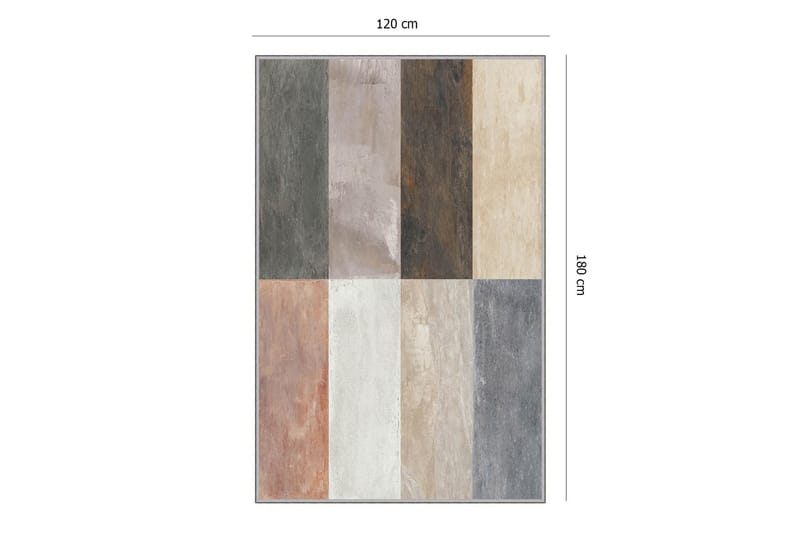 Tolunay Matta 120x180 cm - Flerfärgad - Textil & mattor - Mattor - Modern matta - Friezematta
