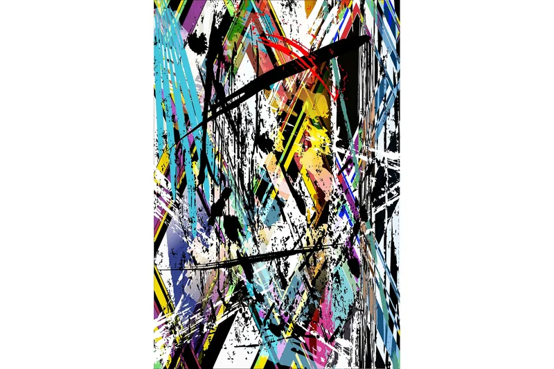 Tolunay Matta 120x180 cm - Flerfärgad - Textil & mattor - Mattor - Modern matta - Friezematta