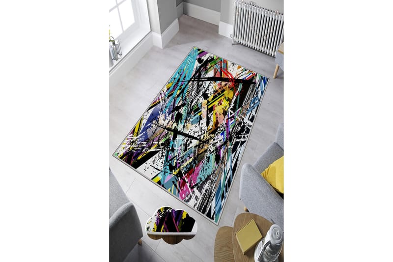 Tolunay Matta 120x180 cm - Flerfärgad - Textil & mattor - Mattor - Modern matta - Friezematta