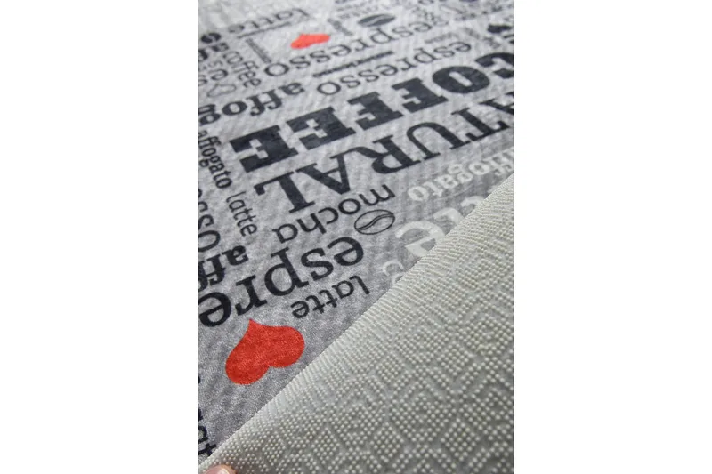 Tugrul Matta 120x180 cm - Grå/Sammet - Textil & mattor - Mattor - Modern matta - Friezematta