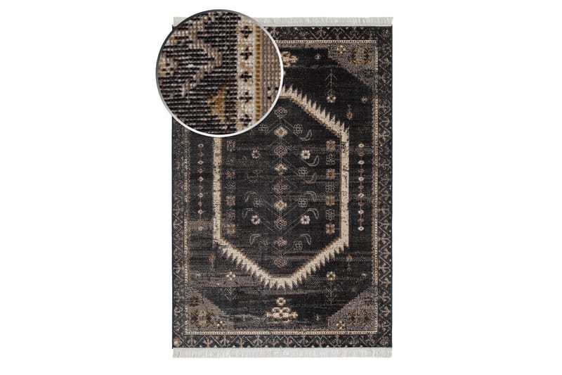 Tulum Maya Wiltonmatta 200x290 cm - Grafit - Textil & mattor - Mattor - Modern matta - Friezematta
