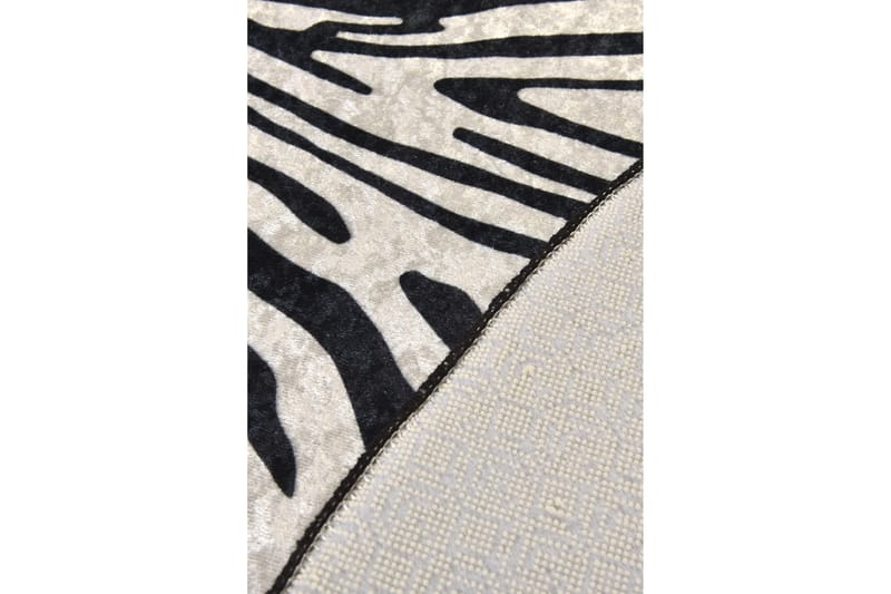 Ulphe Matta Rund 140 cm - Zebra/Sammet - Textil & mattor - Mattor - Modern matta - Friezematta