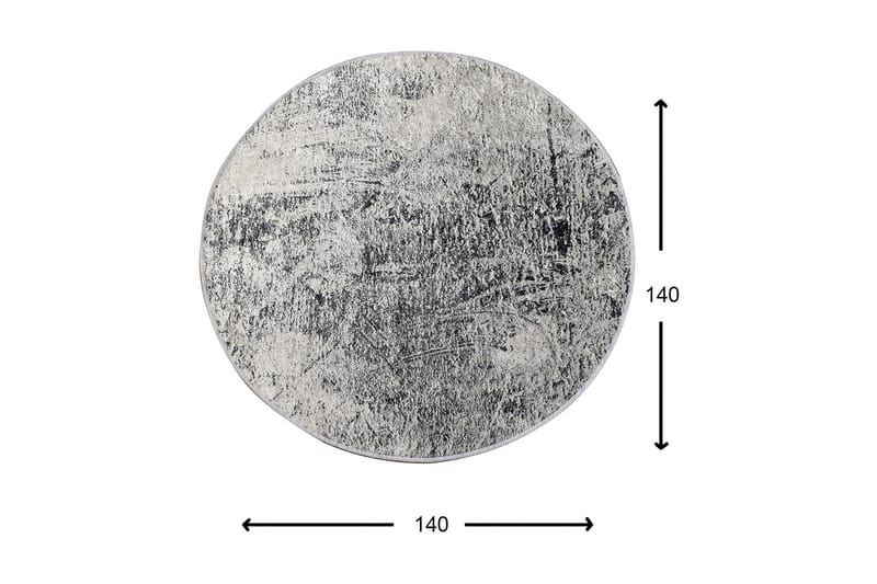 Umboni Matta Rund 140 cm - Flerfärgad/Sammet - Textil & mattor - Mattor - Modern matta - Friezematta