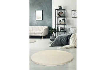 Vigentino Matta Rund 90 cm - Beige/Akryl - Textil & mattor - Mattor - Modern matta - Friezematta