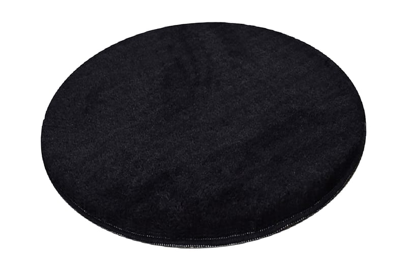Vigentino Matta Rund 90 cm - Svart/Akryl - Textil & mattor - Mattor - Modern matta - Friezematta
