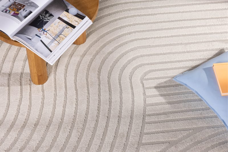 Vince Wiltonmatta 240x340 cm Oval - Vit - Textil & mattor - Mattor - Modern matta - Friezematta