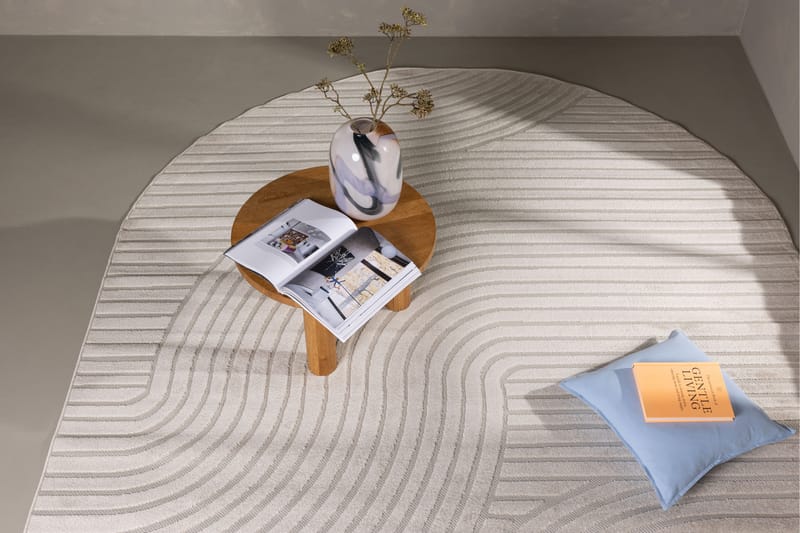 Vince Wiltonmatta 240x340 cm Oval - Vit - Textil & mattor - Mattor - Modern matta - Friezematta