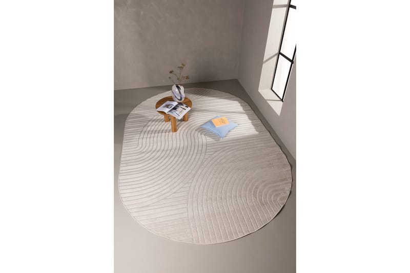 Vince Wiltonmatta 240x340 cm Oval - Vit - Textil & mattor - Mattor - Modern matta - Friezematta