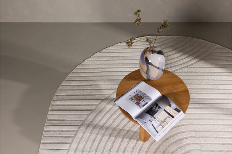 Vince Wiltonmatta 240x340 cm Oval - Vit - Textil & mattor - Mattor - Modern matta - Friezematta