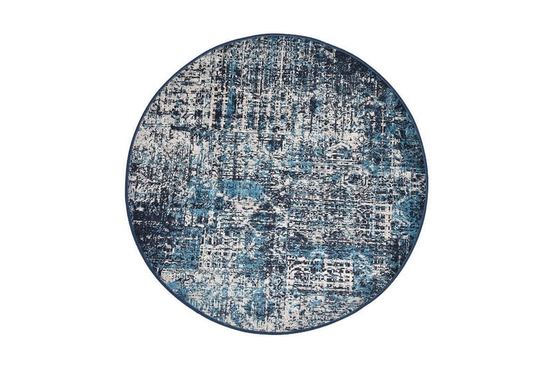 Vovoka Matta Rund 100 cm - Flerfärgad/Sammet - Textil & mattor - Mattor - Modern matta - Friezematta