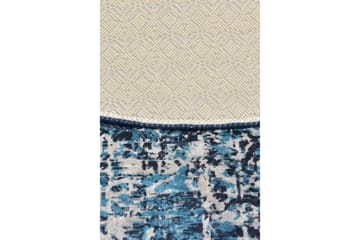 Vovoka Matta Rund 100 cm - Flerfärgad/Sammet - Textil & mattor - Mattor - Modern matta - Friezematta