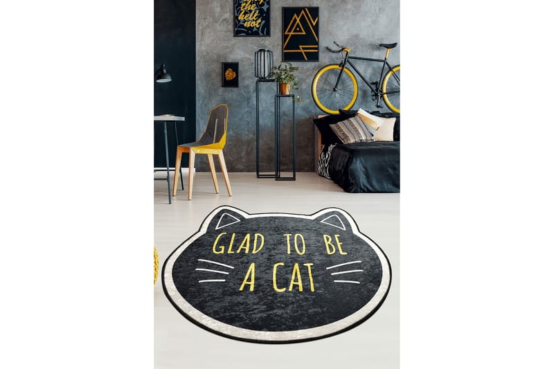 Warrigal Matta Rund 140 cm - Flerfärgad/Sammet - Textil & mattor - Mattor - Modern matta - Friezematta