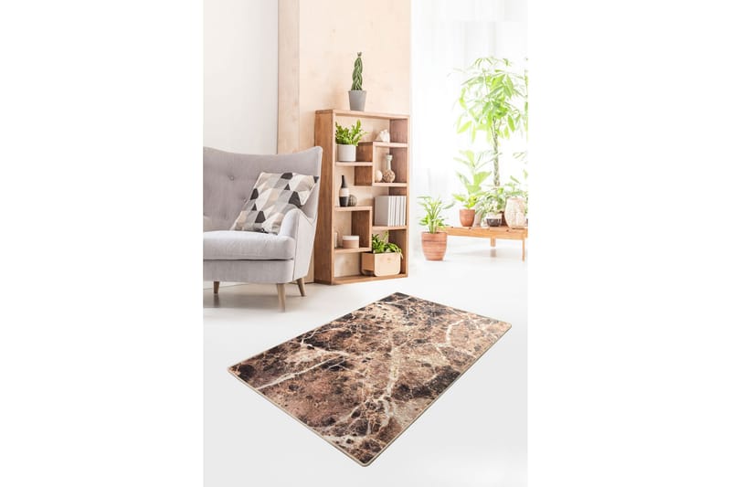 Zithunzi Matta 120x180 cm - Flerfärgad/Sammet - Textil & mattor - Mattor - Modern matta - Friezematta