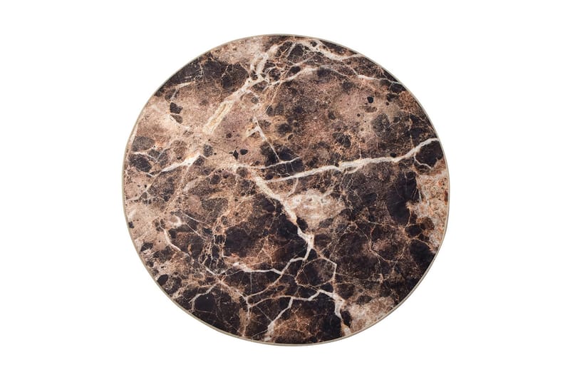 Zithunzi Matta Rund 140 cm, Flerfärgad/Sammet