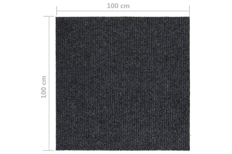 Gångmatta 100x100 cm antracit - Grå - Textil & mattor - Mattor - Modern matta - Gångmattor