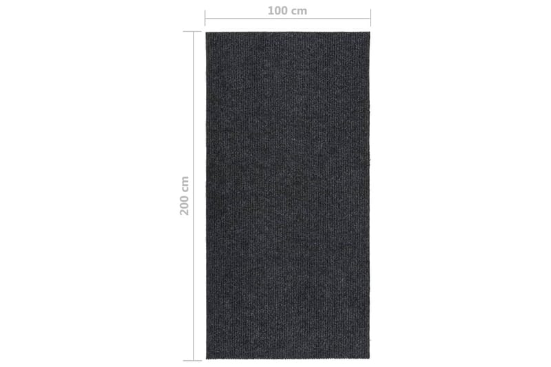 Gångmatta 100x200 cm antracit - Grå - Textil & mattor - Mattor - Modern matta - Gångmattor