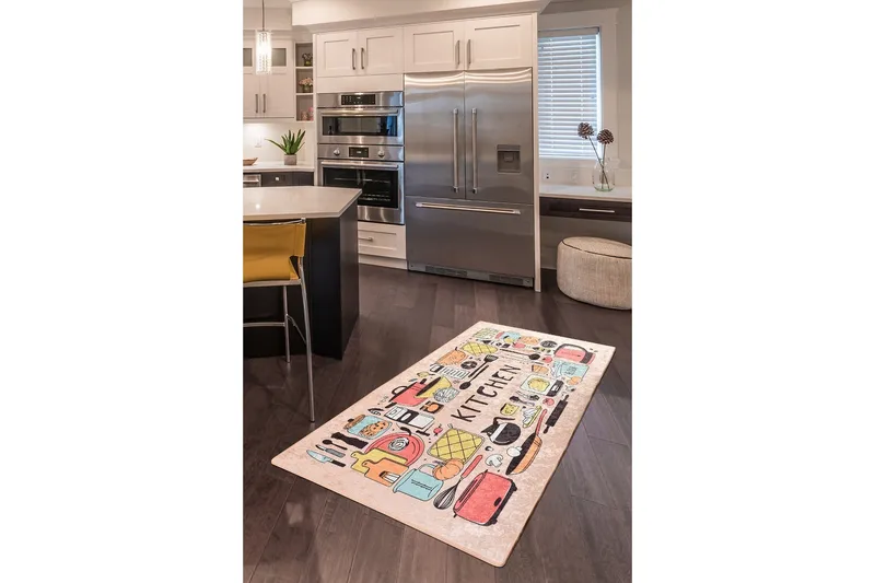 Contento Entrematta 100x300 cm - Flerfärgad/Sammet - Textil & mattor - Mattor - Modern matta - Gångmattor