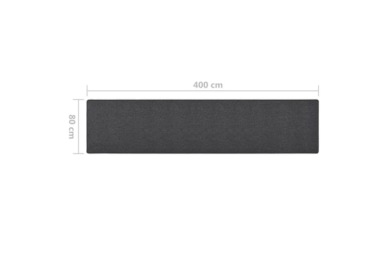 Gångmatta antracit 80x400 cm - Grå - Textil & mattor - Mattor - Modern matta - Gångmattor
