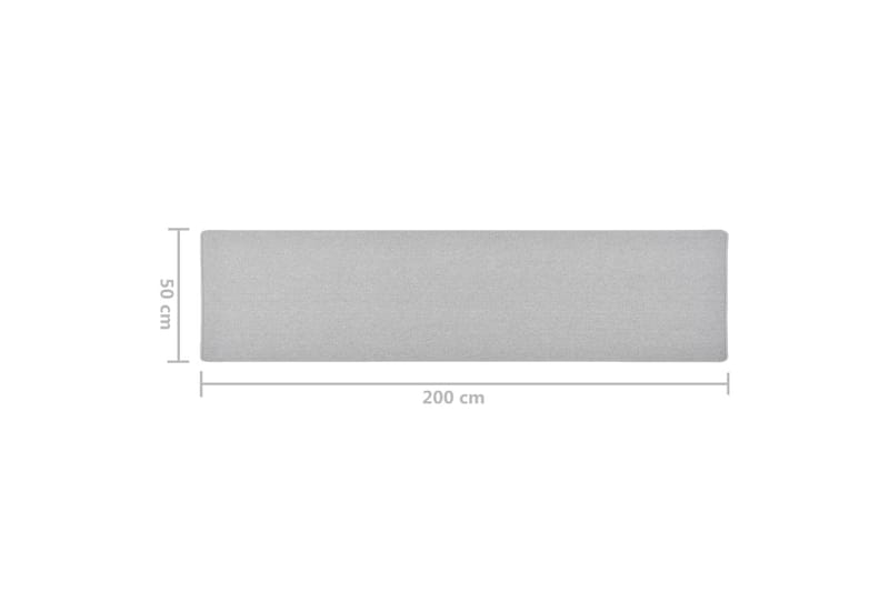 Gångmatta ljusgrå 50x200 cm - Grå - Textil & mattor - Mattor - Modern matta - Gångmattor