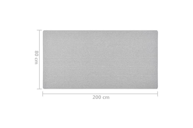 Gångmatta ljusgrå 80x200 cm - Grå - Textil & mattor - Mattor - Modern matta - Gångmattor