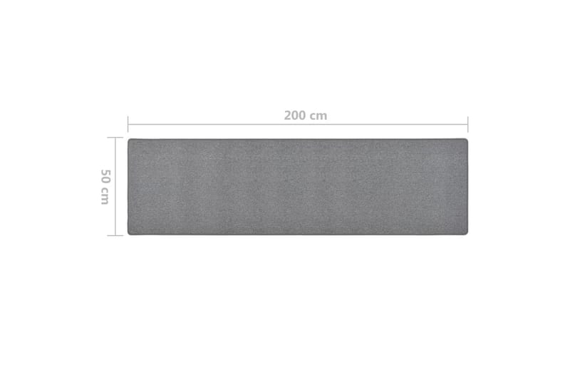 Gångmatta mörkgrå 50x200 cm - Grå - Textil & mattor - Mattor - Modern matta - Gångmattor