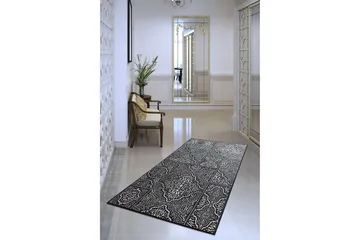 Iravathe Entrematta 80x300 cm - Svart/Sammet - Textil & mattor - Mattor - Modern matta - Gångmattor
