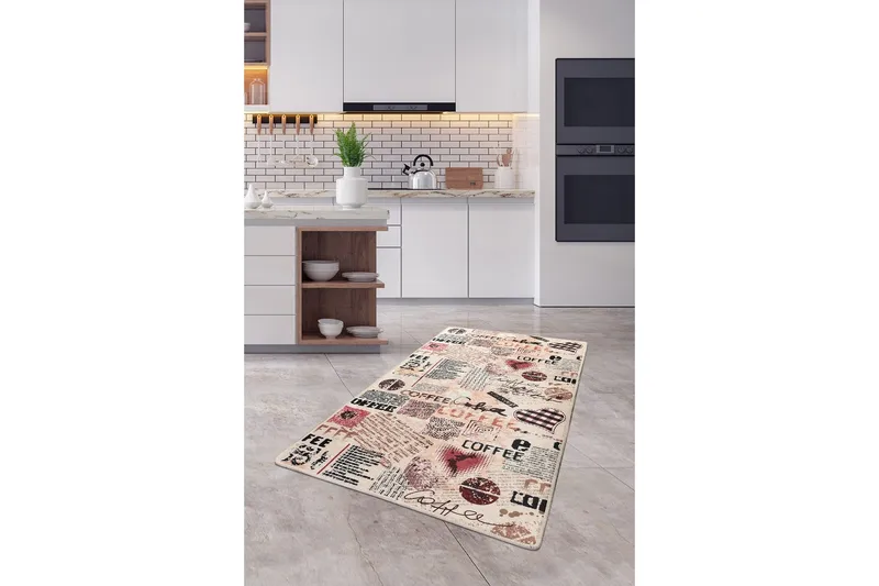 Kouhii Entrematta 100x300 cm - Flerfärgad/Sammet - Textil & mattor - Mattor - Modern matta - Gångmattor