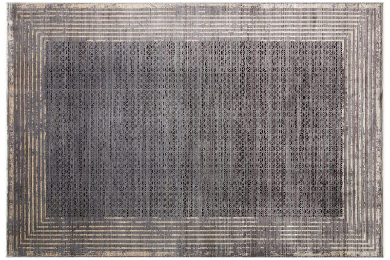 Mhl Gångmatta 100x200 cm Rektangulär - Antracit/Guld - Textil & mattor - Mattor - Modern matta - Gångmattor