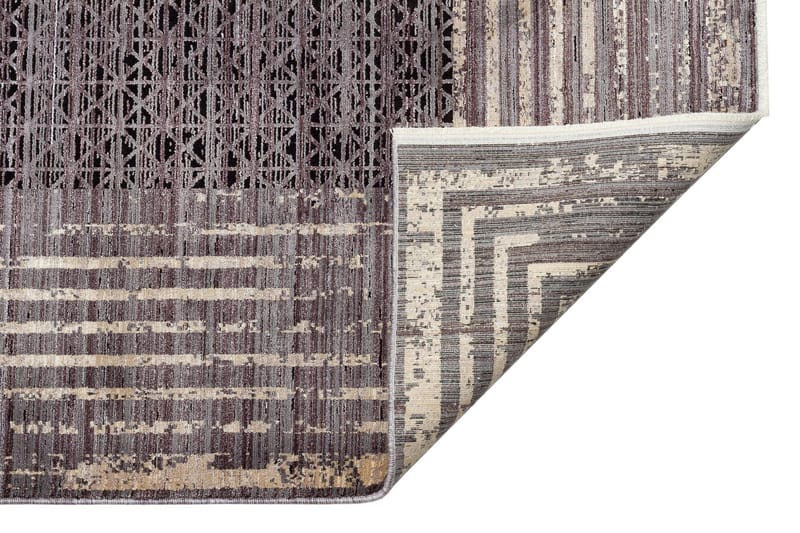 Mhl Gångmatta 100x200 cm Rektangulär - Antracit/Guld - Textil & mattor - Mattor - Modern matta - Gångmattor