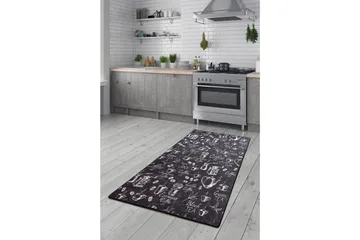 Mikino Entrematta 80x300 cm - Svart/Sammet - Textil & mattor - Mattor - Modern matta - Gångmattor