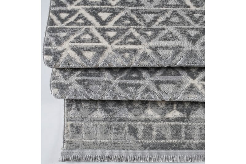 Naveena Gångmatta 100x450 cm Rektangulär - Grå/Creme - Textil & mattor - Mattor - Modern matta - Gångmattor