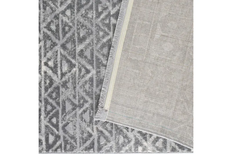 Naveena Gångmatta 100x450 cm Rektangulär - Grå/Creme - Textil & mattor - Mattor - Modern matta - Gångmattor