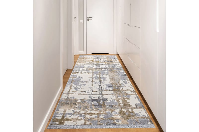 Naveena Gångmatta 120x350 cm Rektangulär - Grå/Beige/Creme - Textil & mattor - Mattor - Modern matta - Gångmattor