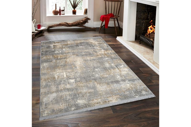 Naveena Gångmatta 80x150 cm Rektangulär - Grå/Beige/Creme - Textil & mattor - Mattor - Modern matta - Gångmattor