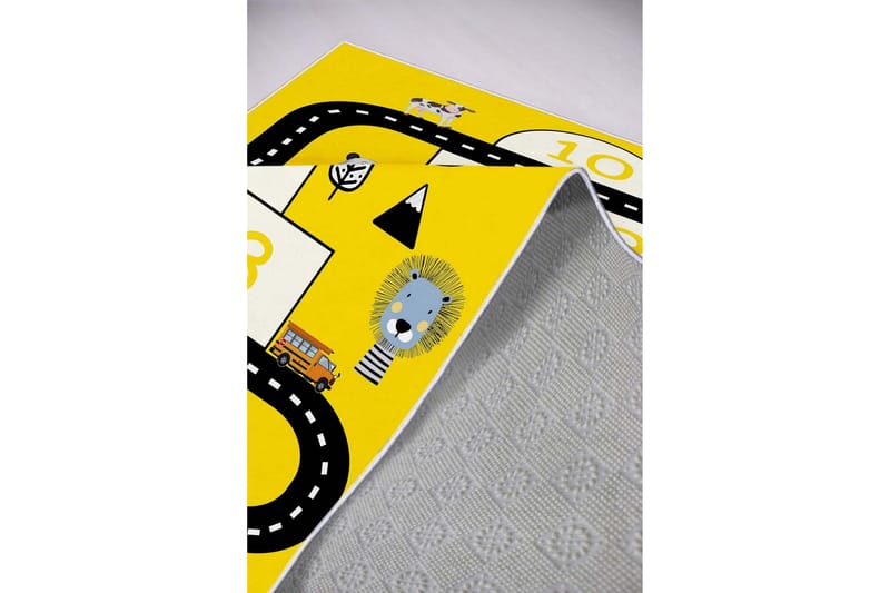 Nonu Gångmatta 100x150 cm Rektangulär - Gul - Textil & mattor - Mattor - Modern matta - Gångmattor