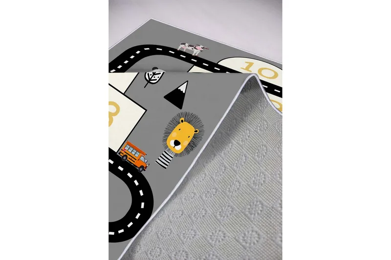 Noojo Gångmatta 100x150 cm Rektangulär - Grå - Textil & mattor - Mattor - Modern matta - Gångmattor