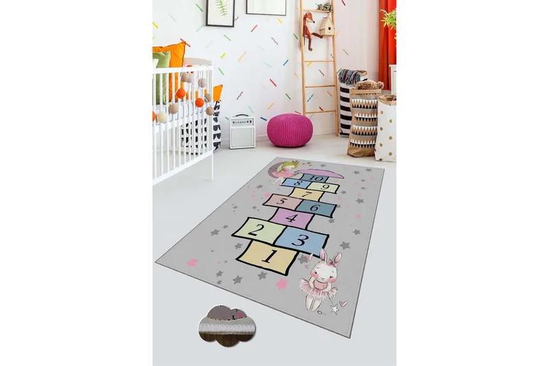 Nooralha Gångmatta 100x150 cm Rektangulär, Flerfärgad