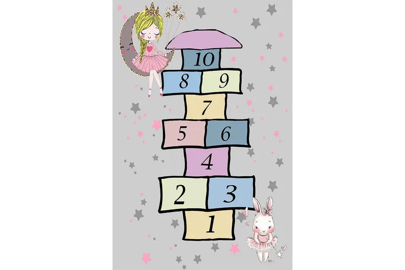 Nooralha Gångmatta 100x150 cm Rektangulär - Flerfärgad - Textil & mattor - Mattor - Modern matta - Gångmattor