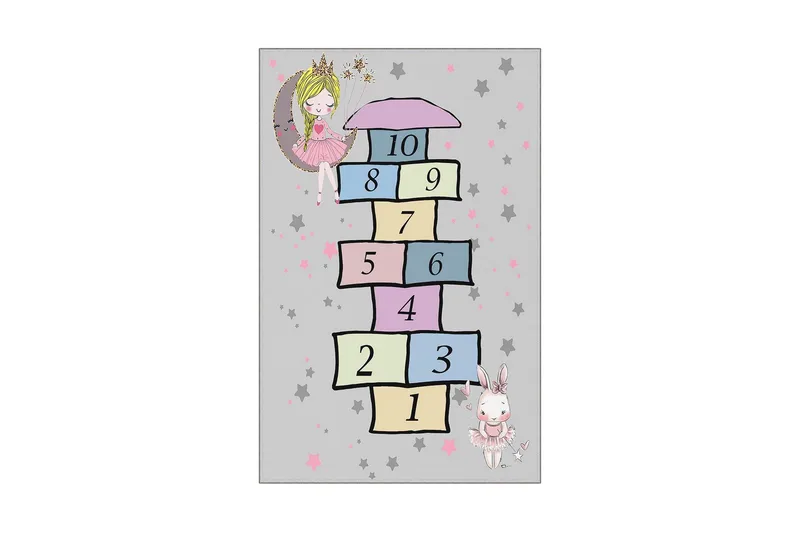 Nooralha Gångmatta 100x150 cm Rektangulär - Flerfärgad - Textil & mattor - Mattor - Modern matta - Gångmattor