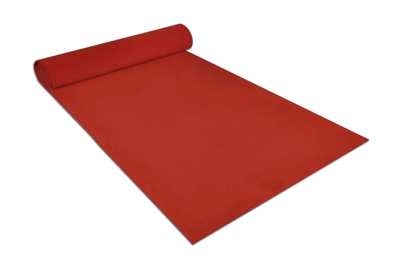 Röda mattan 1x5 m extra tung 400 g/m2 - Röd - Dörrmatta & hallmatta - Gångmattor