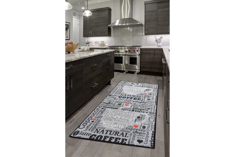 Tugrul Entrematta 80x300 cm, Grå/Sammet