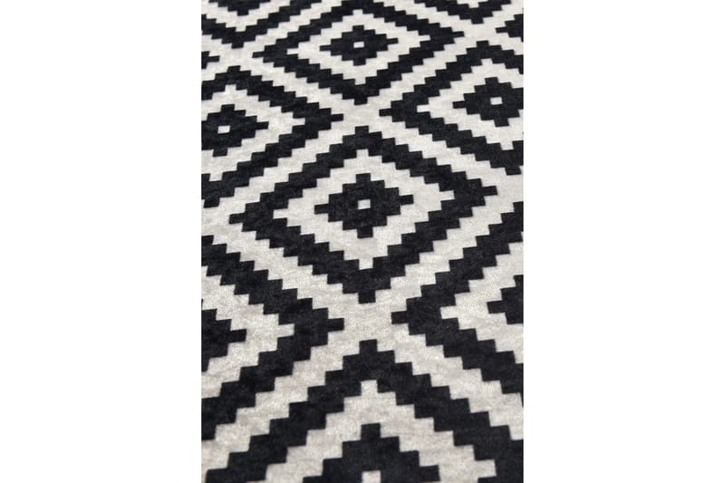 Umukara Entrematta 100x300 cm - Svart/Vit - Textil & mattor - Mattor - Modern matta - Gångmattor