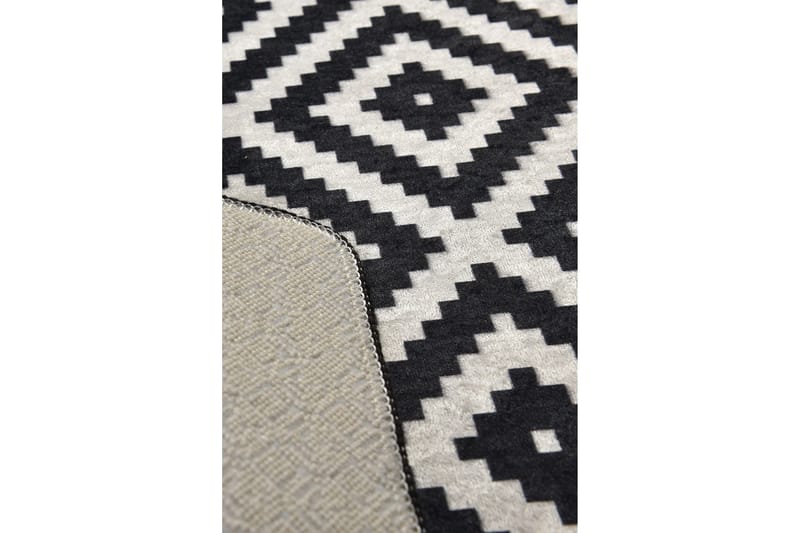 Umukara Entrematta 100x300 cm - Svart/Vit - Textil & mattor - Mattor - Modern matta - Gångmattor