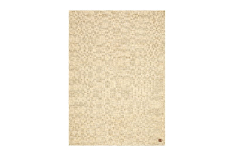 Gåsöga Ullmatta 160x230 cm Rektangulär, Gul